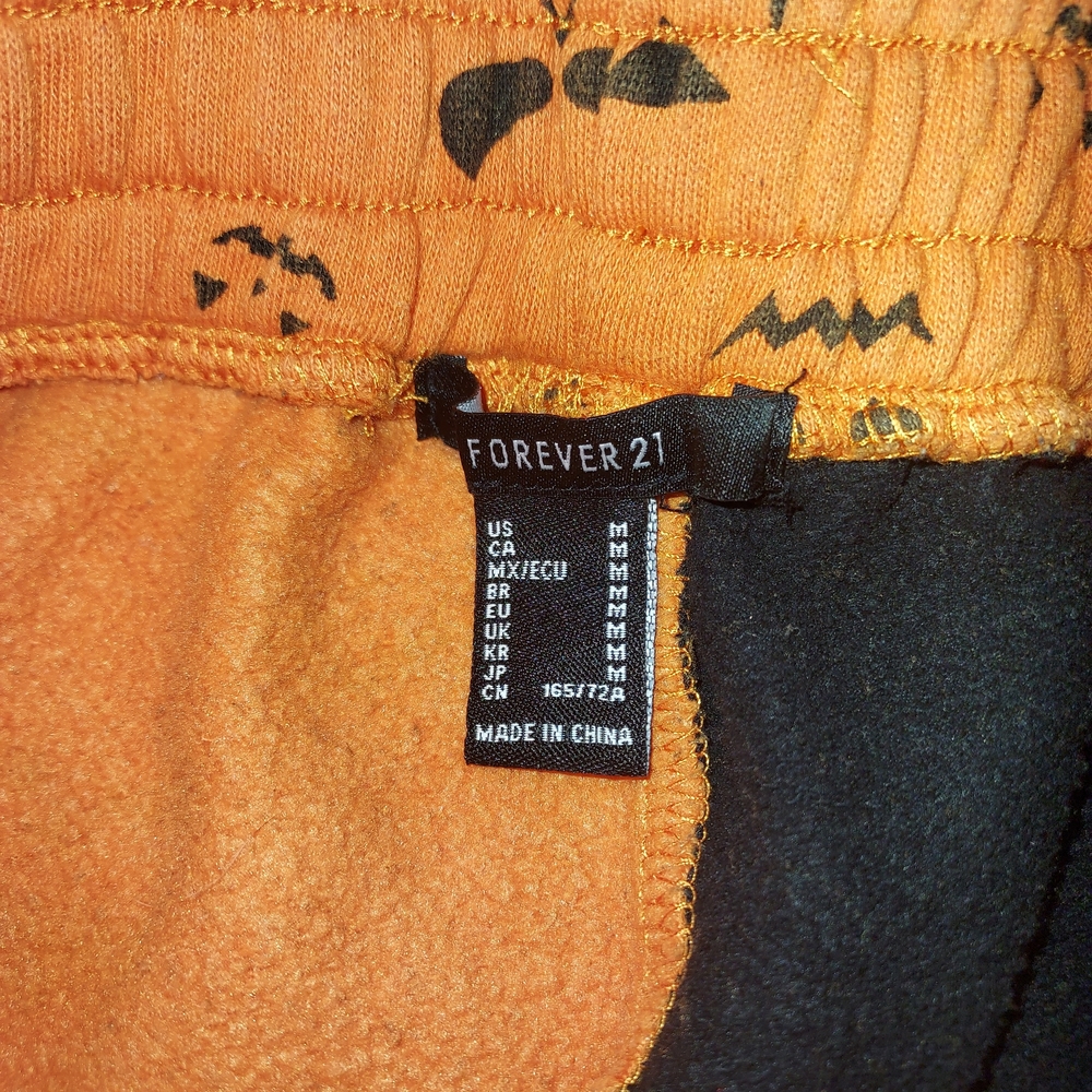 Forever 21 Orange and Black Halloween Pajama Pants - Picture 2 of 6